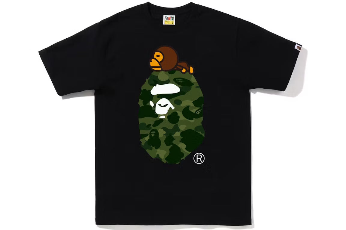BAPE Color Camo Milo on Ape Head Tee