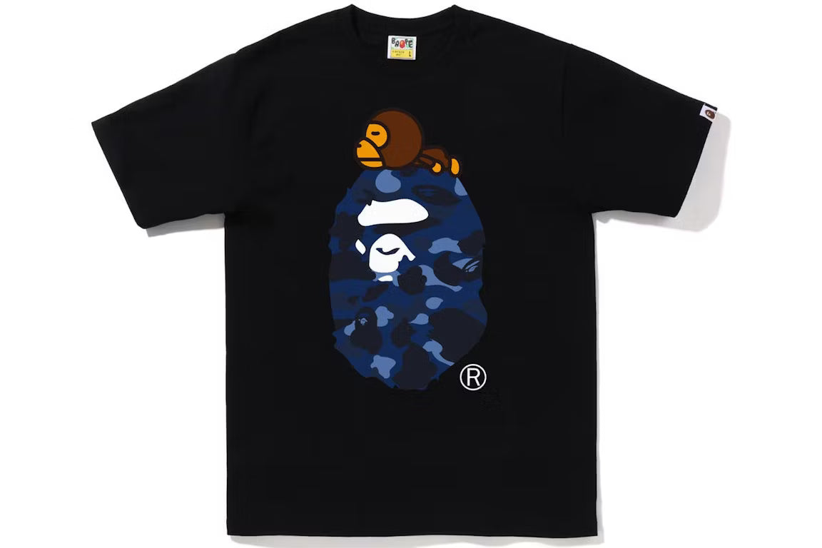 BAPE Color Camo Milo on Ape Head Tee
