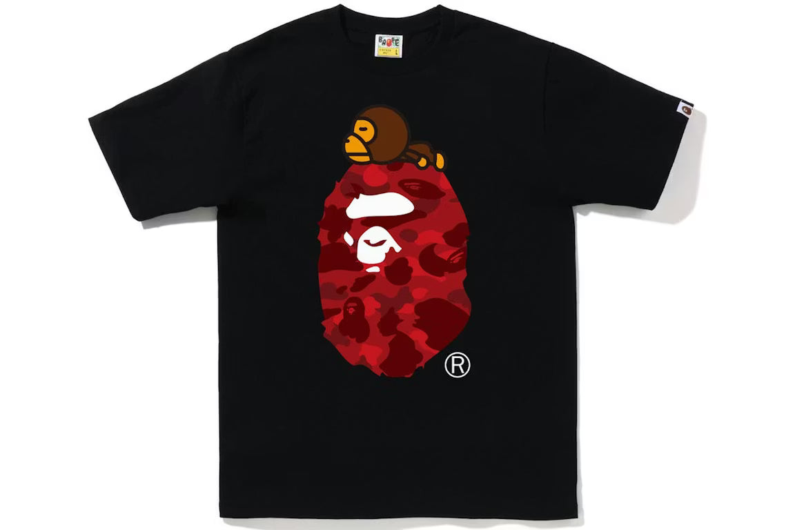 BAPE Color Camo Milo on Ape Head Tee