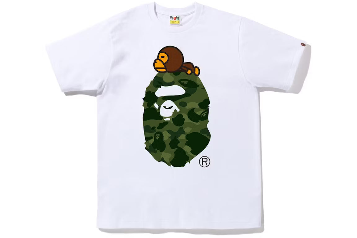 BAPE Color Camo Milo on Ape Head Tee
