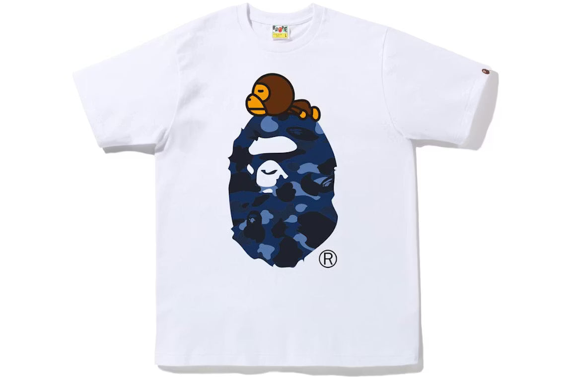 BAPE Color Camo Milo on Ape Head Tee