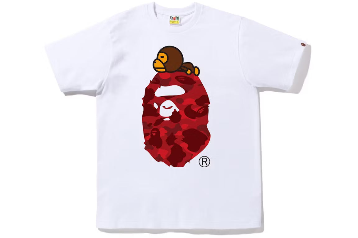 BAPE Color Camo Milo on Ape Head Tee