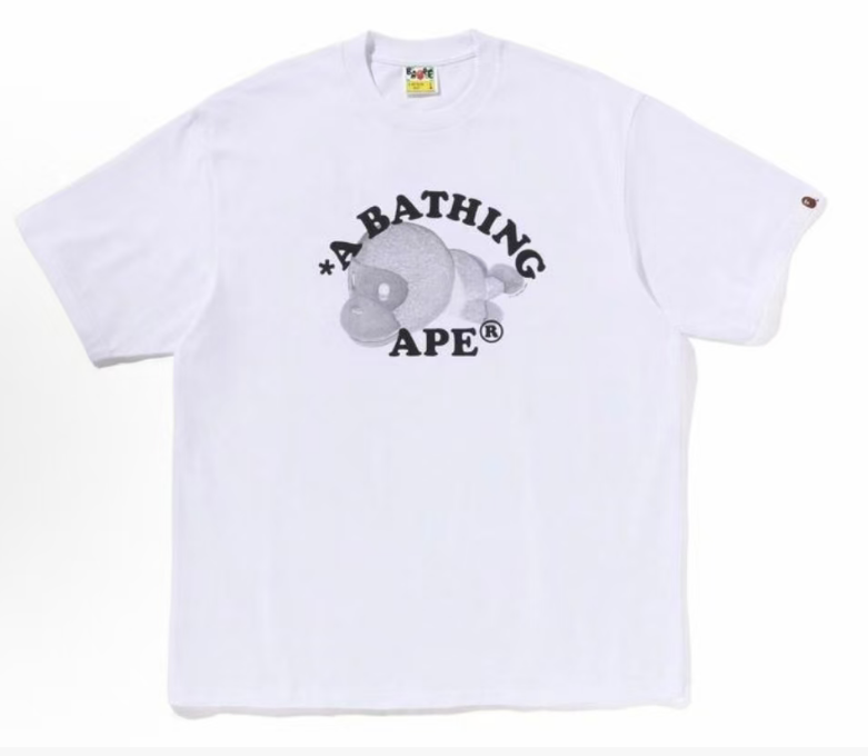 BAPE College Tee - White / Pink